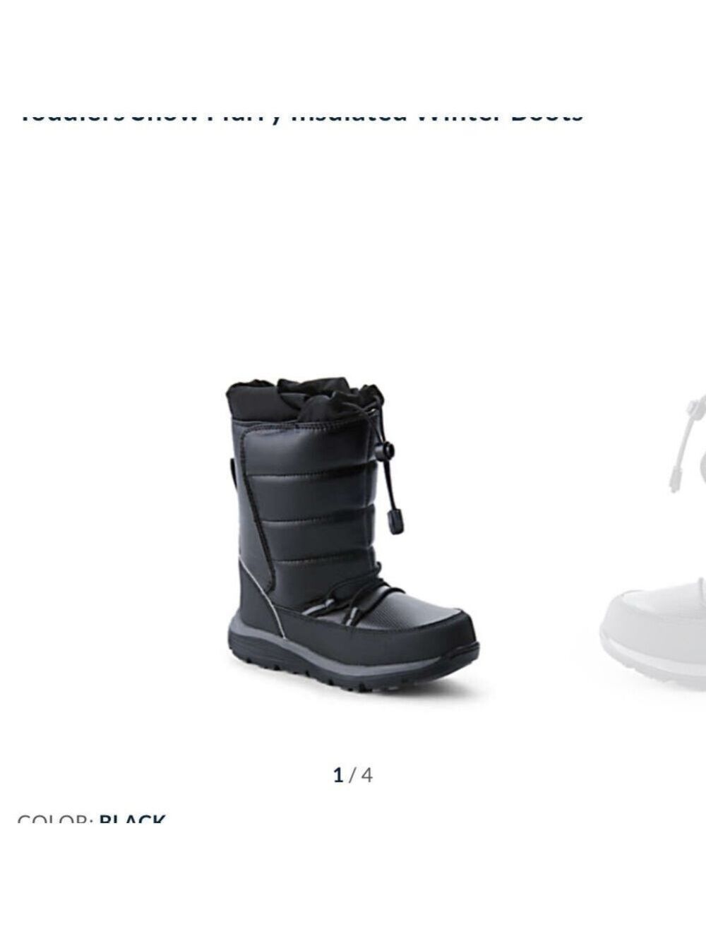 Toddlers Snow Flurry Insulated Winter Boots